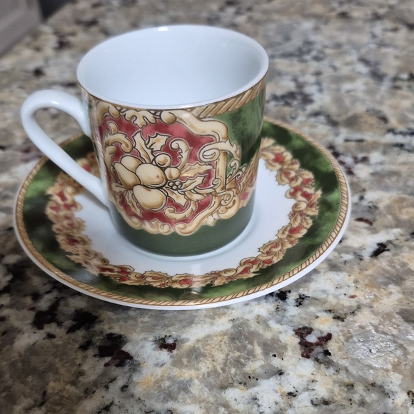American Atelier Other - American Atelier Noel Tea cup And Saucer Porcelain